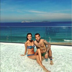 Dani Alves y Joana Sanz de vacaciones en Río de Janeiro