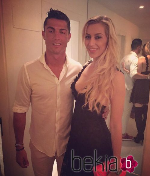 Cristiano Ronaldo y la presentadora alemana Verena Kerth