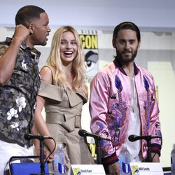 Will Smith, Margot Robbie y Jared Leto en la Comic-Con de San Diego 2016