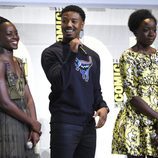 Lupita Nyong'o, Michael B. Jordan y Danai Gurira en la Comic-Con de San Diego 2016