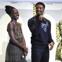 Lupita Nyong'o, Michael B. Jordan y Danai Gurira en la Comic-Con de San Diego 2016