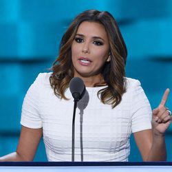 Eva Longoria en la Conveción Nacional del Partido Demócrata