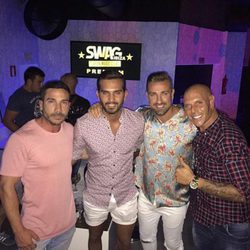 Suso y Rafa Mora de fiesta en Ibiza