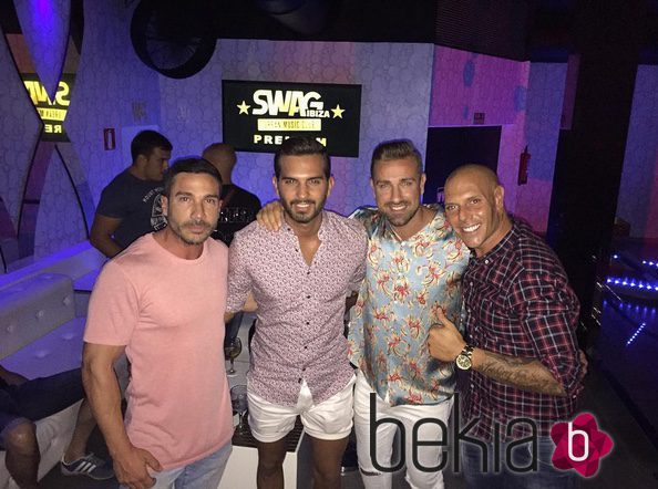 Suso y Rafa Mora de fiesta en Ibiza