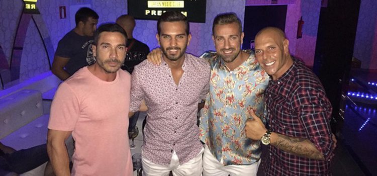 Suso y Rafa Mora de fiesta en Ibiza