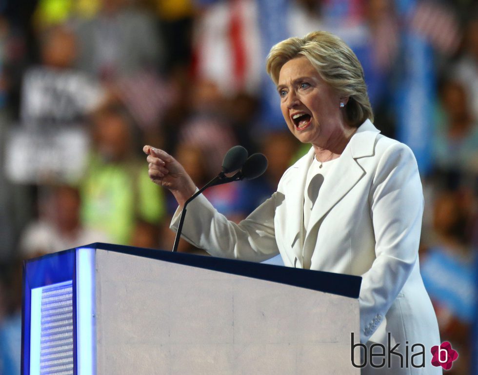 Hillary Clinton en su Convención Demócrata