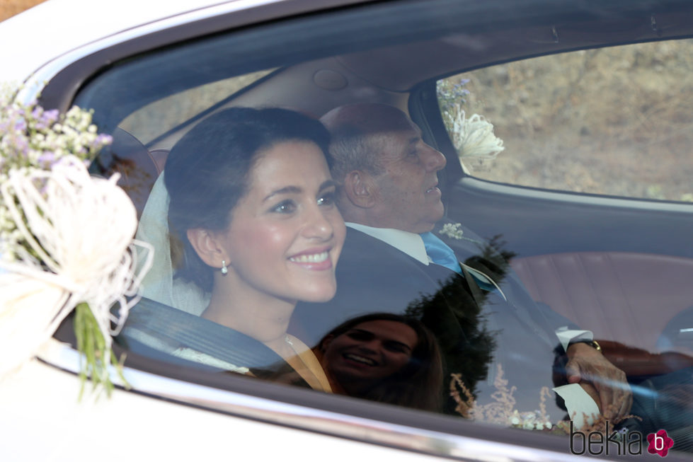 Inés Arrimadas durante su boda con  Xavier Cima en Jerez de la Frontera