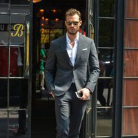 Jamie Dornan presumiendo de elegancia en Nueva York