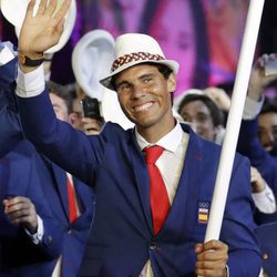 Rafa Nadal en la ceremonia de inauguración de los Juegos Olímpicos de Río 2016