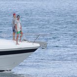 Miguel Urdangarín y Froilán navegando durante sus vacaciones en Palma de Mallorca