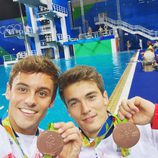 Tom Daley y su compañero Daniel Goodfellow