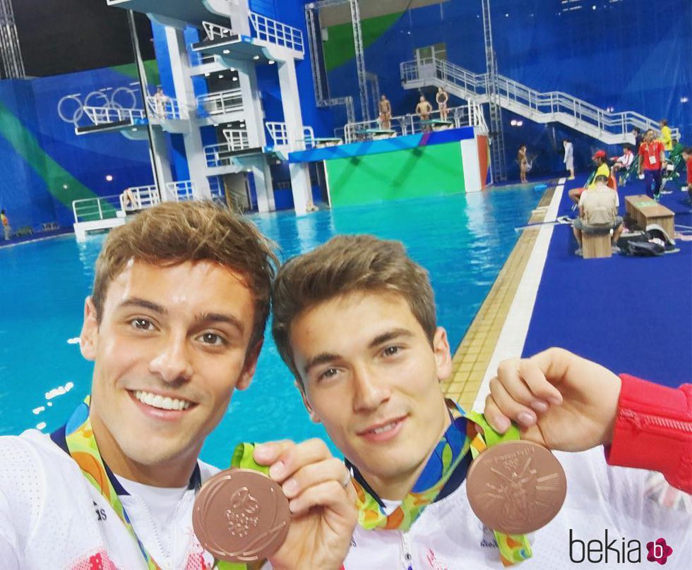 Tom Daley y su compañero Daniel Goodfellow