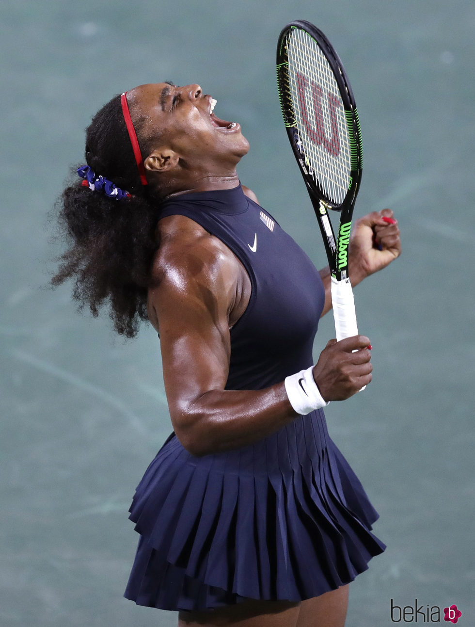 Serena Williams compitiendo en Río 2016