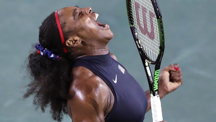 Serena Williams compitiendo en Río 2016