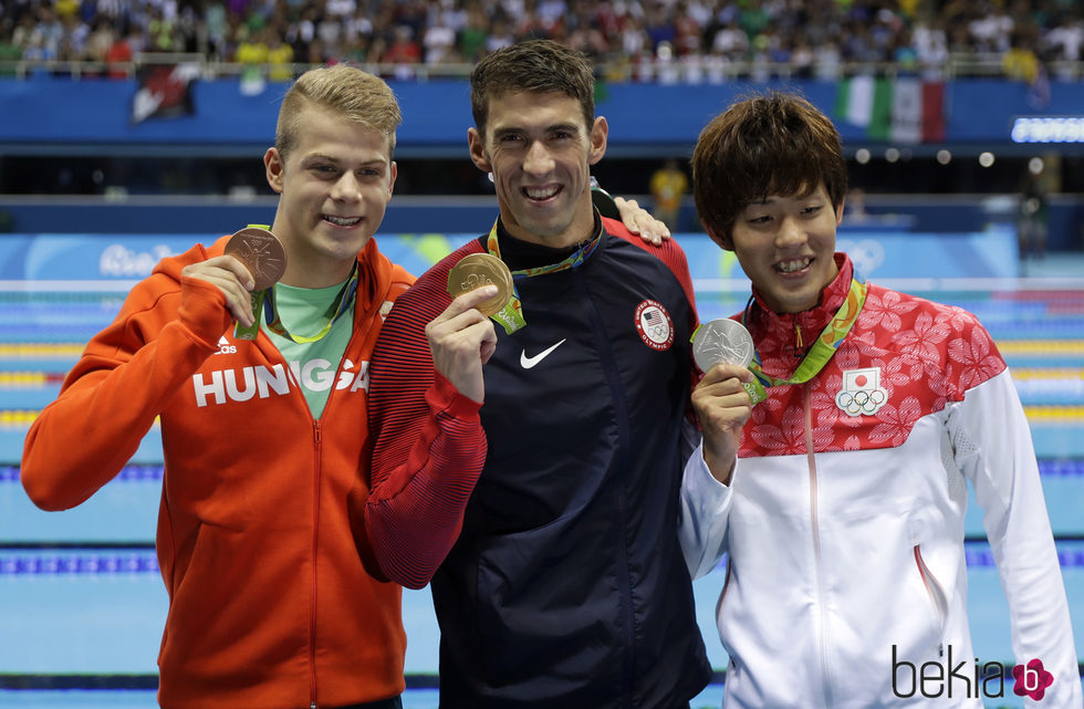 Michael Phelps tras ganar una medalla de oro en los 200 metros mariposa de Río 2016