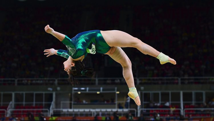 La gimnasta Alexa Moreno en los Juegos Olímpicos de Río 2016