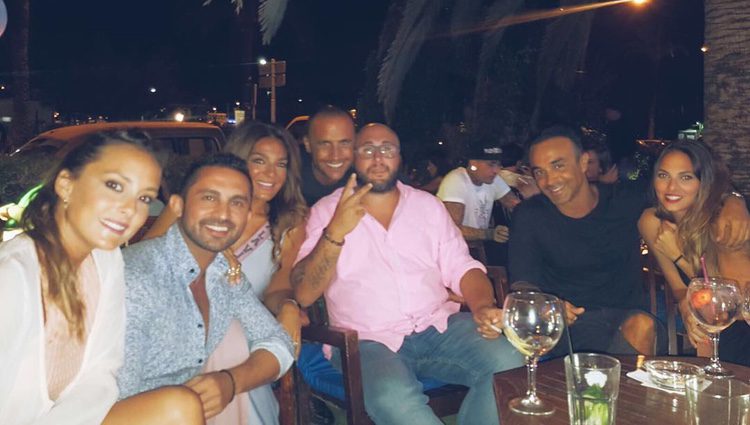 Luis Rollán, Raquel Bollo, Kiko Rivera, Irene Rosales y Anabel Dueñas de fiesta por Ibiza