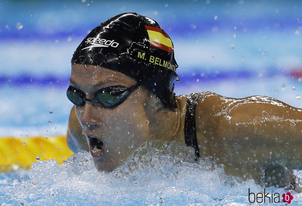 Mireia Belmonte en la carrera de 200 metros mariposa en Rio 2016