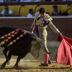 Francisco Rivera durante el festejo taurino con motivo de la Feria de San Lorenzo en Huesca