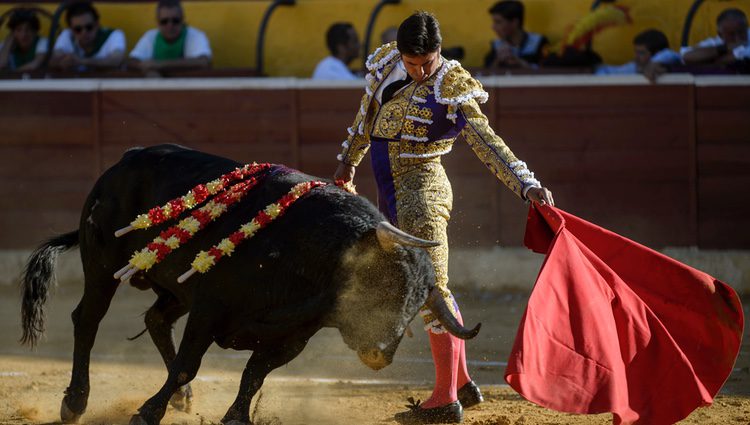 Francisco Rivera durante el festejo taurino con motivo de la Feria de San Lorenzo en Huesca