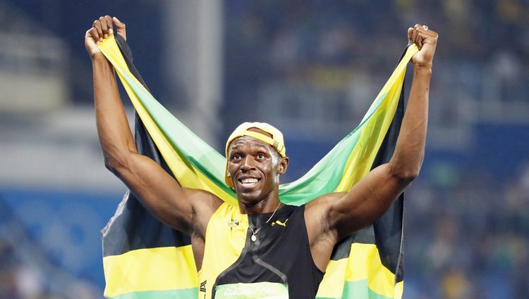 Usain Bolt tras ganar una nueva medalla olímpica de oro en Río 2016