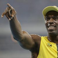 Usain Bolt celebra que ha ganado una nueva medalla de oro en Río 2016