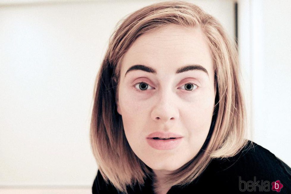 Adele sin maquillar