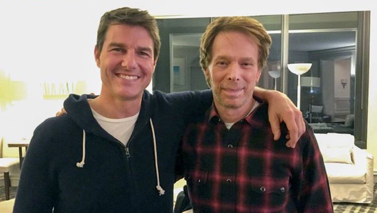 Tom Cruise con el productor Jerry Bruckheimer