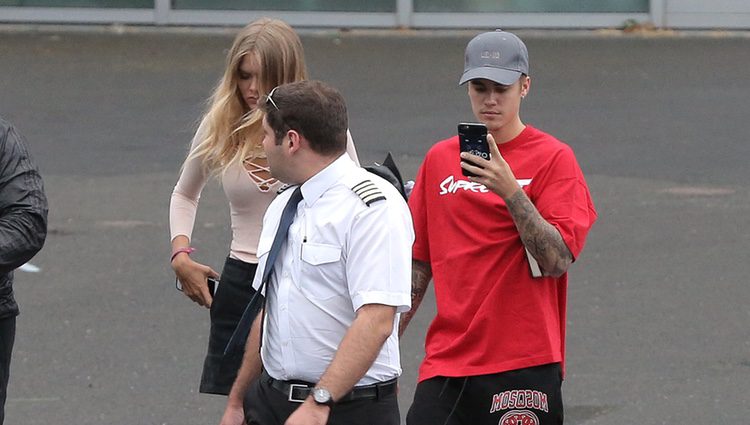 Justin Bieber con Bronte Blampied en Londres