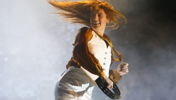 Florence Welch actuando en el festival Austin City Limits