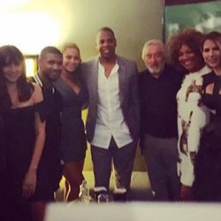 Ana de Armas, Edgar Ramírez, Usher y Robert de Niro con Beyoncé y Jay Z