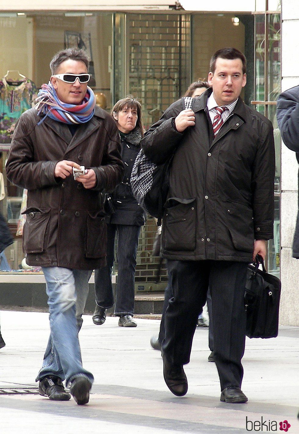 Kiko Hernández paseando con un amigo