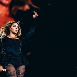 Beyoncé en un concierto ofrecido en Frankfurt