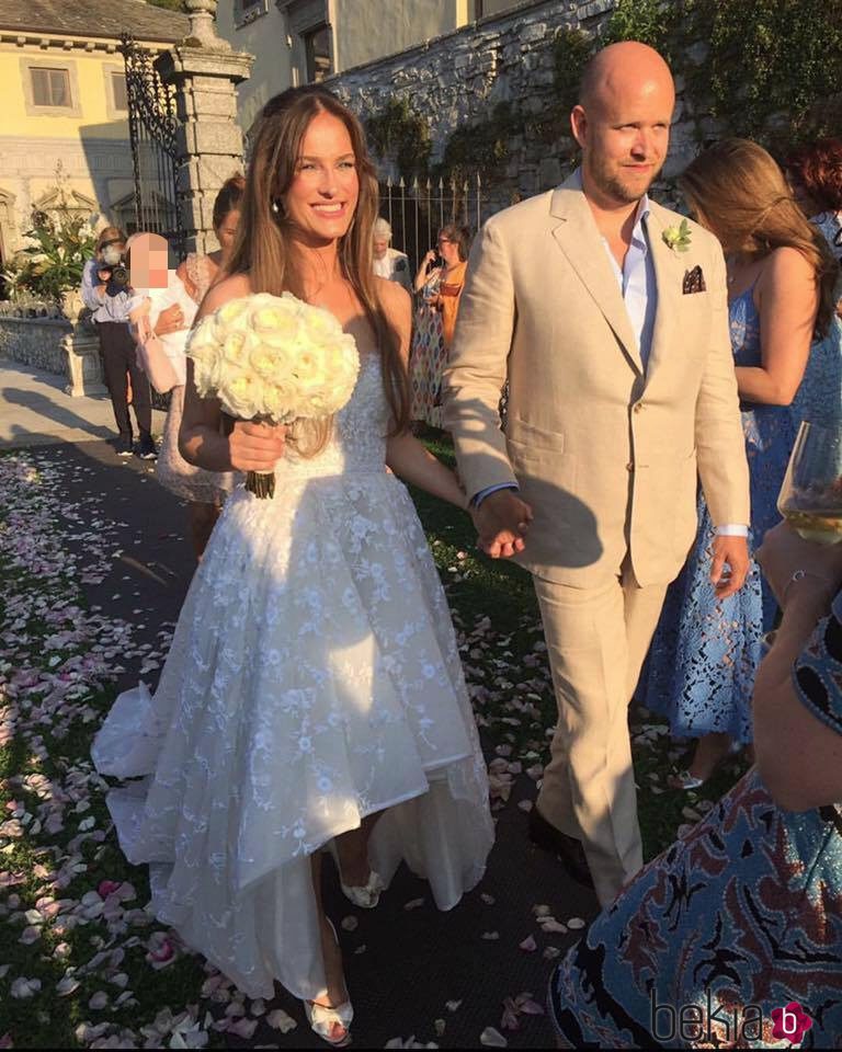 Daniel Ek celebra su boda en el Lago Como