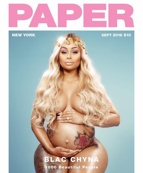 Blac Chyna en la portada de Paper Magazine 