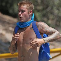 Justin Bieber sudoroso