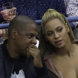 Beyoncé y Jay Z en el partido de Serena Williams en el US Open de Nueva York en 2016