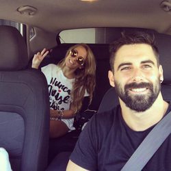 Yoli y Jonathan ('GH15') viajando a Madrid