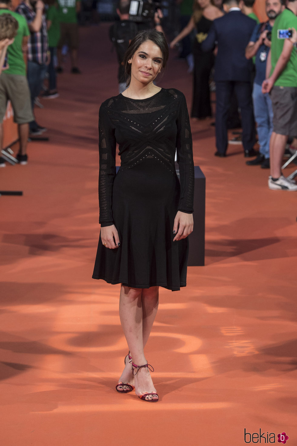 Claudia Traisac en la alfombra del estreno de la serie 'La Sonata del Silencio' en el Festival de televisión de Vitoria 2016