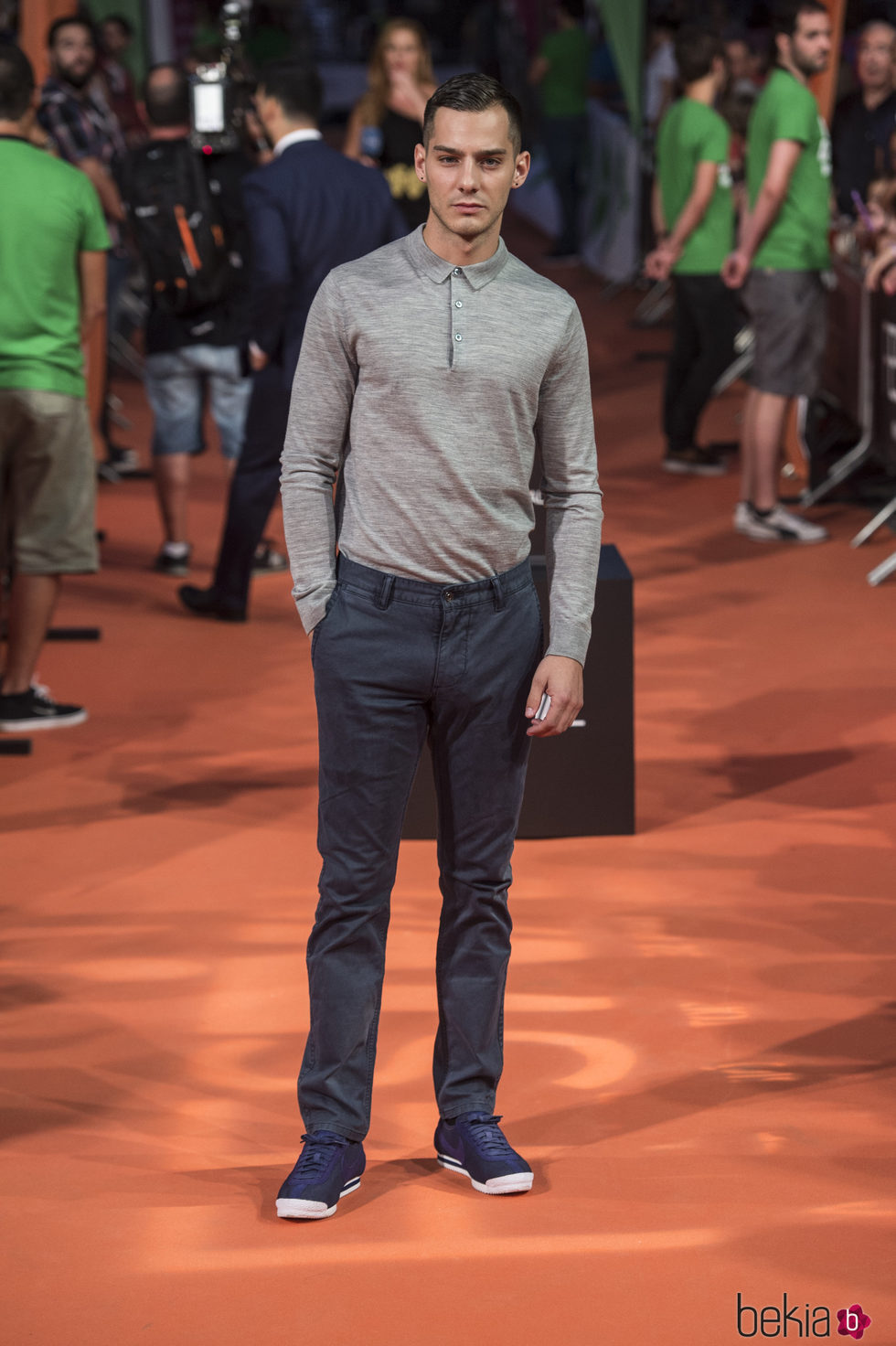 Joel Bosqued en la alfombra del estreno de la serie 'La Sonata del silencio' en el Festival de televisión de Vitoria 2016