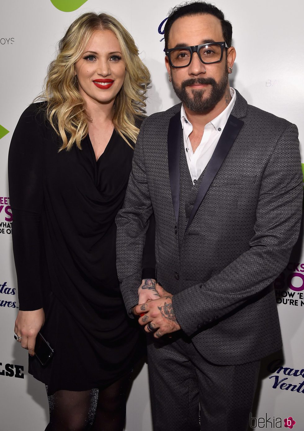 A.J. McLean junto a su mujer