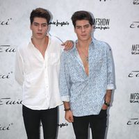 Gemeliers durante la presentación de la nueva colección de la firma 'Emidio Tucci ' en la MFSHOW 2016