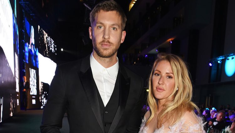 Calvin Harris y Ellie Goulding en los Premios GQ 2016 en Londres