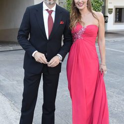 Chayo Mohedano y Andrés Fernández en la boda de Rocío Carrasco y Fidel Albiac