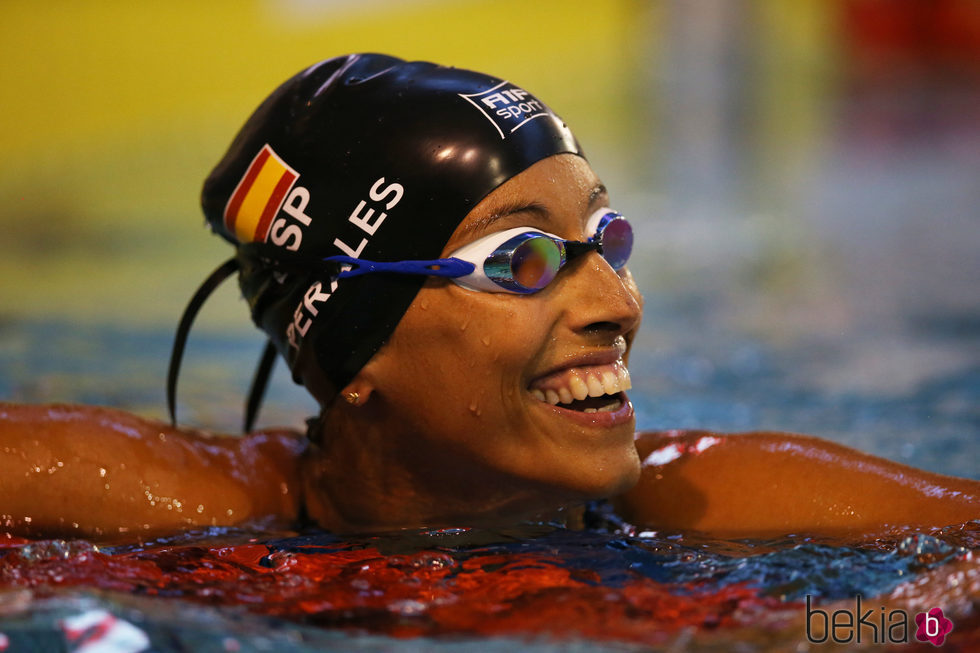 Teresa Perales, en la piscina