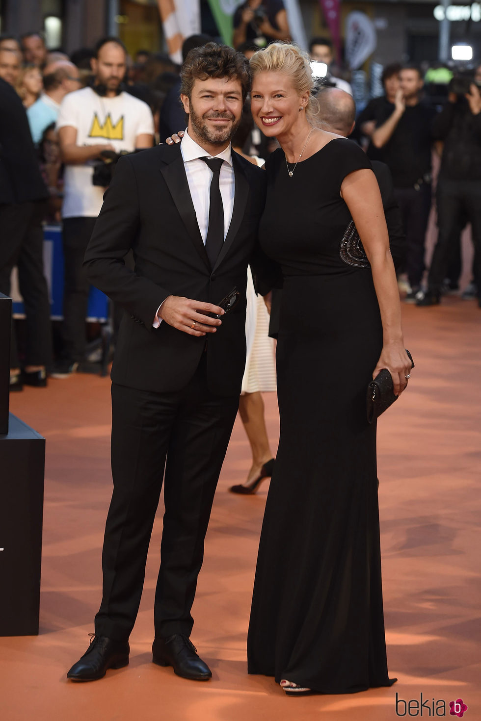 Pablo Heras-Casado y Anne Igartiburu en la clausura del FesTVal de Vitoria 2016