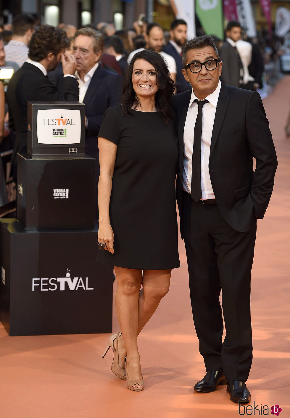 Andreu Buenafuente y Silvia Abril en la clausura del FesTVal de Vitoria 2016