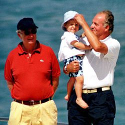 El Rey Juan Carlos, Froilán y Alberto de Bélgica en Mallorca