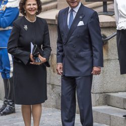 Los Reyes Carlos Gustavo y Silvia de Suecia en la Apertura del Parlamento 2016