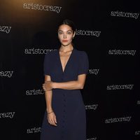 Ana Rujas en el front row del desfile de Aristocrazy en Madrid Fashion Show Woman